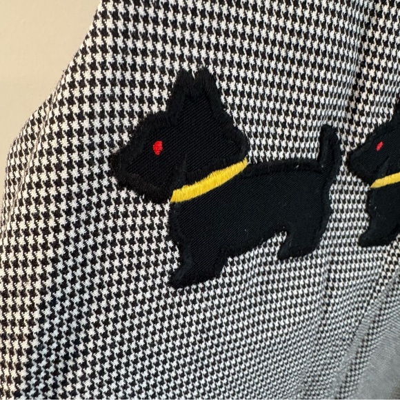 Vintage Kelly’s Kids Houndstooth Scottie Dog Jumpsuit Romper 4T - Picture 3 of 6